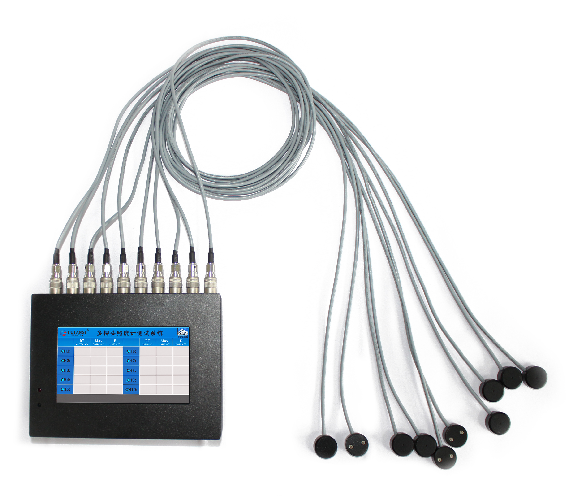 多探頭UV紫外輻照計(jì) UVA/B/C波段照度計(jì) 紫外線能量測(cè)試儀